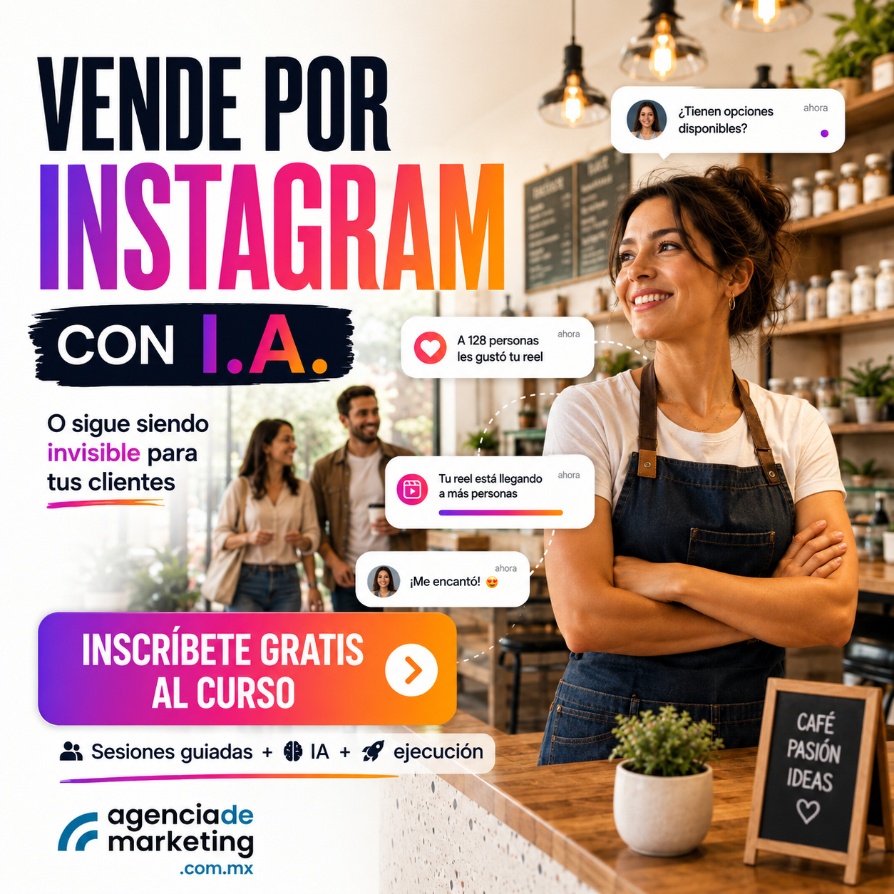 Curso gratuito para vender por Instagram con inteligencia artificial