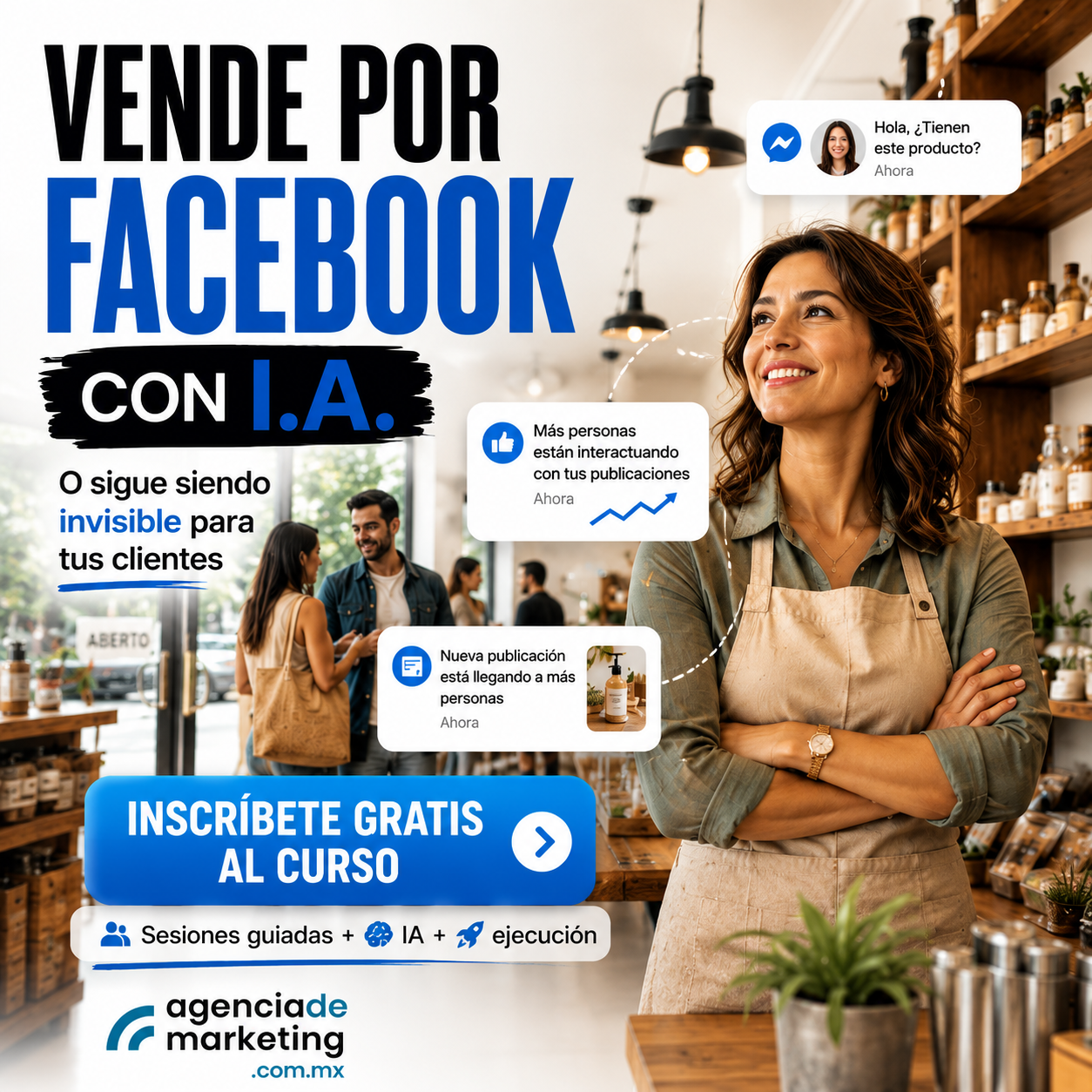 Curso gratuito para vender por Facebook con inteligencia artificial