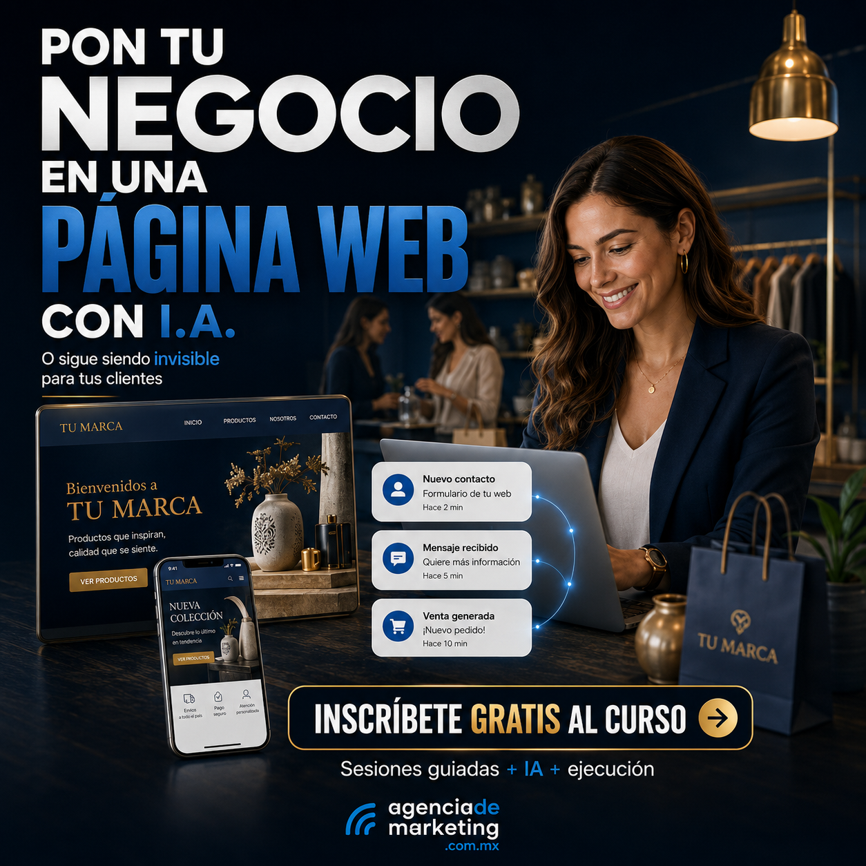 Curso gratuito para crear una página web con inteligencia artificial