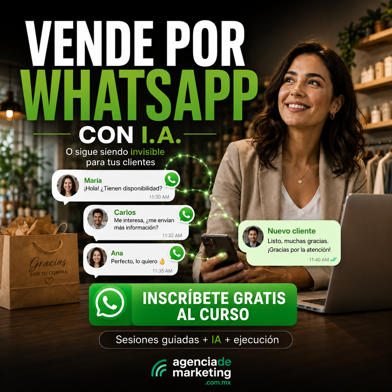 Curso gratuito para vender por WhatsApp con inteligencia artificial